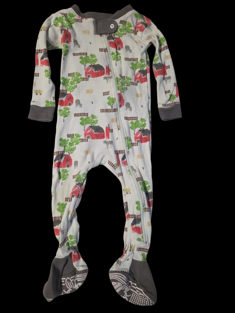 Baby Boys 6/9-9months Mixed Print One-Piece Sleepers - Set Of 5 - Picture 14 of 16